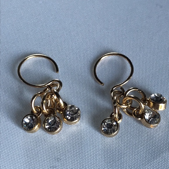 New! Swarovski Crystal Drop Gold Filled Earrings - Picture 8 of 10
